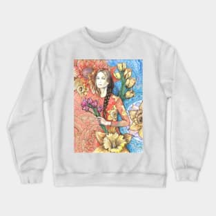 Tulips and Daffodils Crewneck Sweatshirt